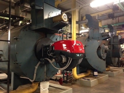 Edmonton Museum-
Riello RS-310 Burner Retrofit
on CB Boiler