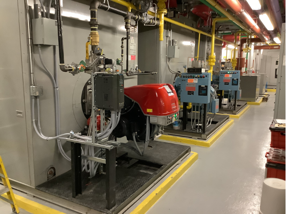 PMP Building
Riello RS-310-E-LN Linkageless Power
Burner Retrofit on Bryan Boilers